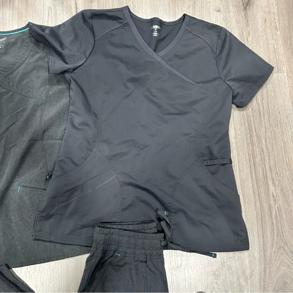 Scrubstar Charcoal Grey Scrub Set O25 - Picture 3 of 8